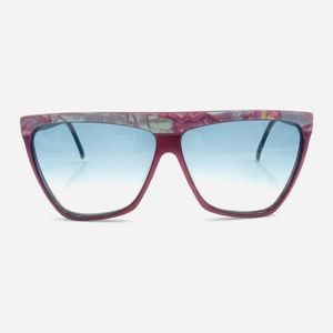 Vintage Charby Burgundy Sunglasses